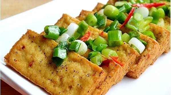 Món ăn được chế biến từ đậu phụ Bình Long