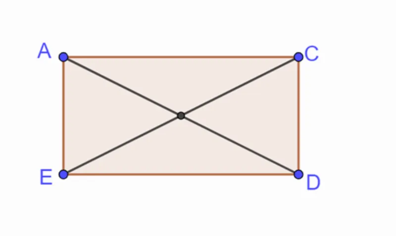 Tâm đối xứng của hình chữ nhật